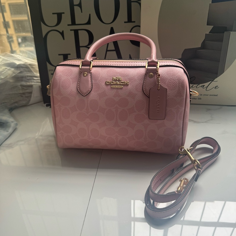 Coach Blush Pink Satchel - Picture 2 of 6